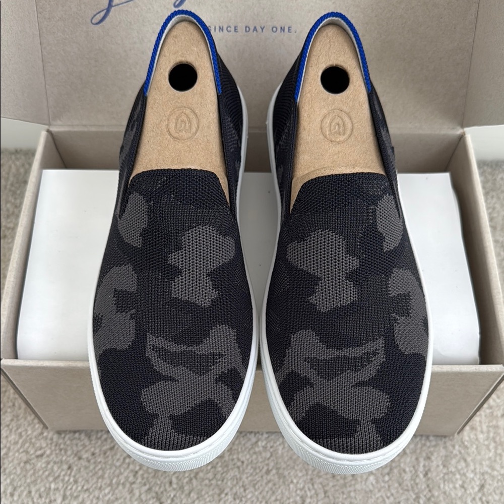 Rothy’s Gray Camo Slip-On Shoes Sneakers - Picture 3 of 6